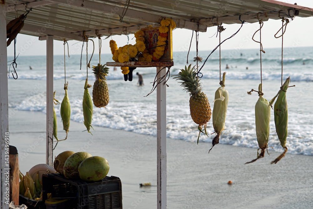 fresh fruits from the local market in india