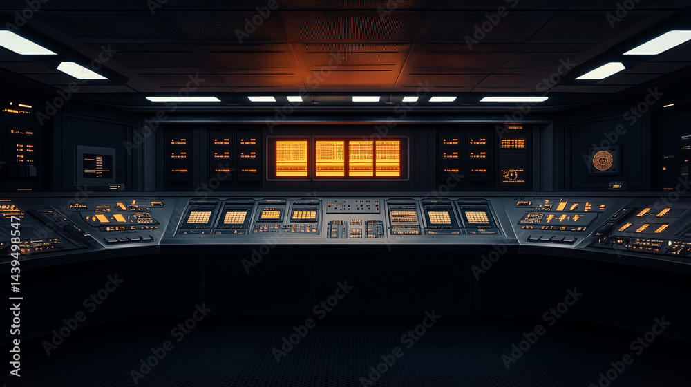 Naklejka premium control panel of a computer