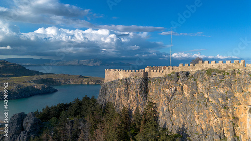 Rhodes, Greece. Lindos smal...