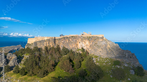 Rhodes, Greece. Lindos smal...