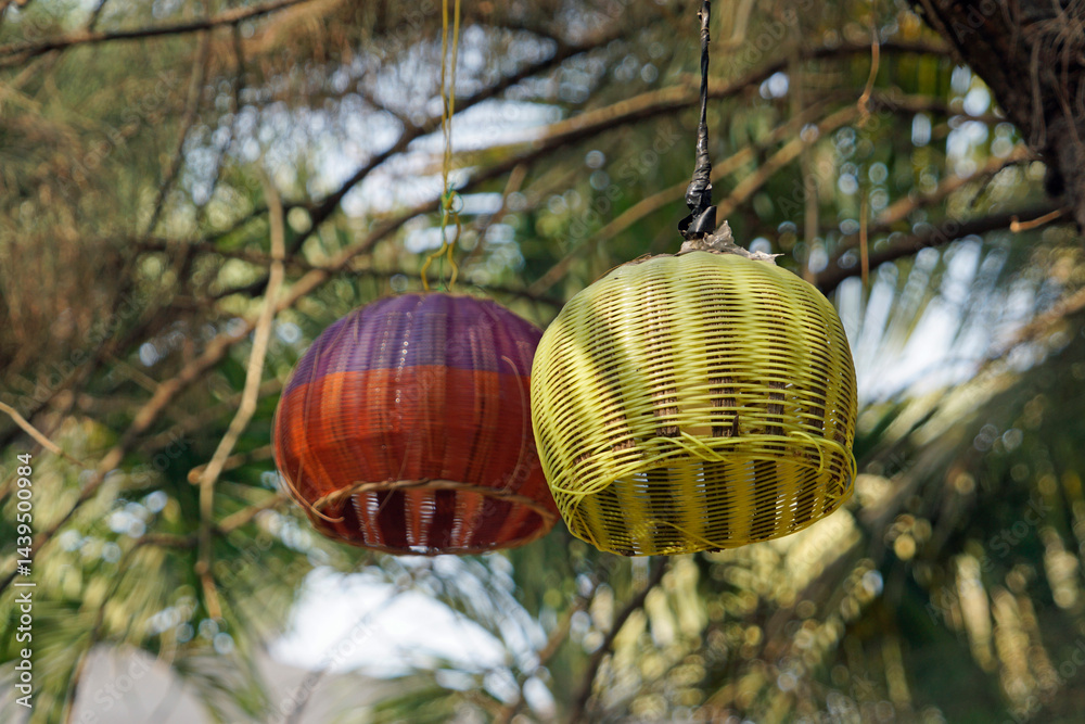 colorful decoration in goa in india