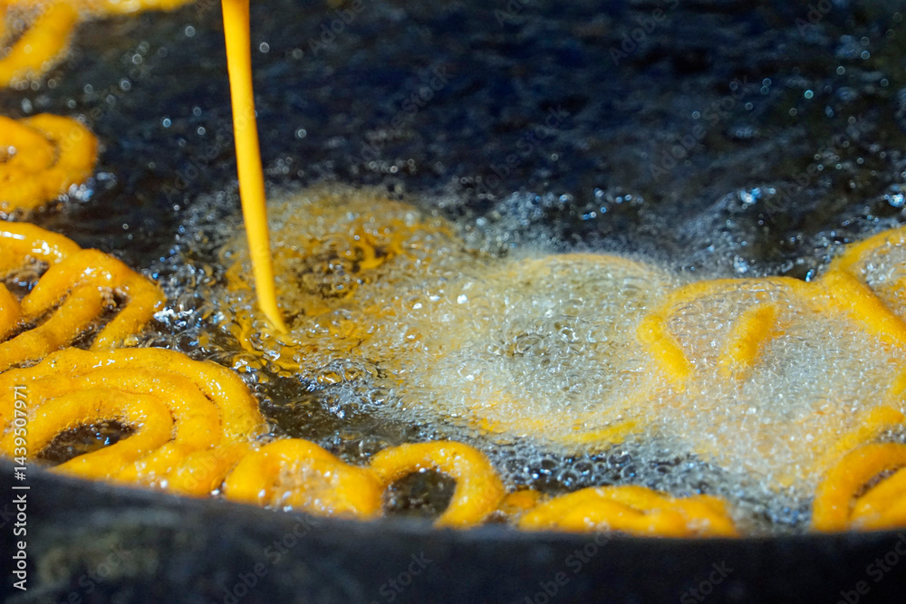 wok made fresh Diwali sweets