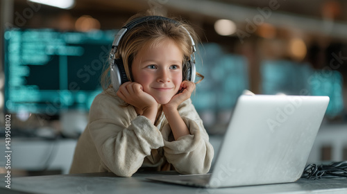 Young Enthusiast with Lapto...
