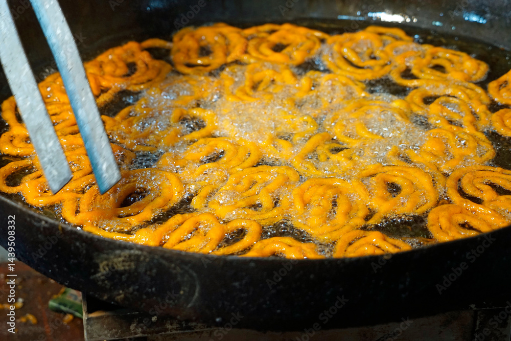 wok made fresh Diwali sweets