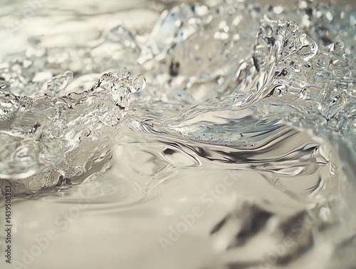 Wallpaper Mural Close-up of water surface with ripples and splashes Torontodigital.ca