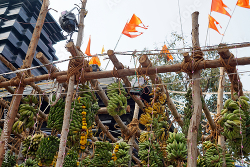 Obraz na płótnie hindu banana festival in baga goa w salonie