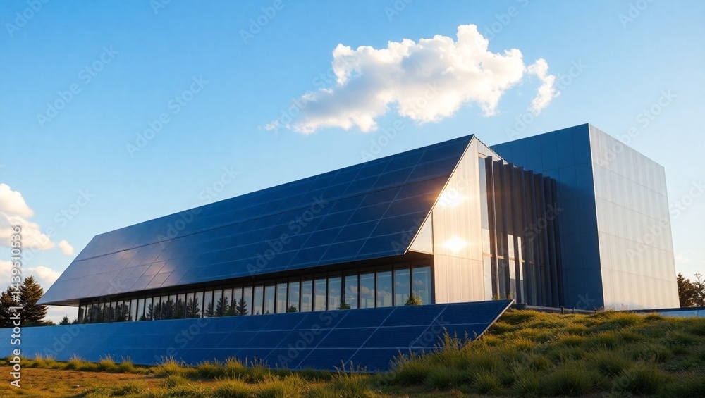 Fototapeta premium House or Building with solar panels