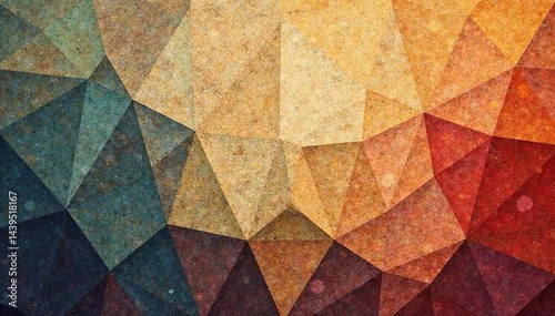 Geometric tapestry, muted earth tones, subtle texture, wall, tapestry, geometric