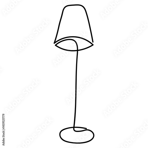 Minimalist Furniture Continuous Line Drawing