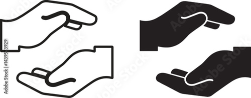 Hand Logo Icon Bundle - Great for Charity Brands, Helping Hands Campaigns, Support Services, and Volunteer 
