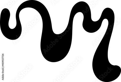 solid abstract flourish shape