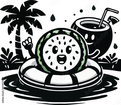 Vector illustration design features a hot cup of tea, a breakfast beverage, with a possible lemon detail