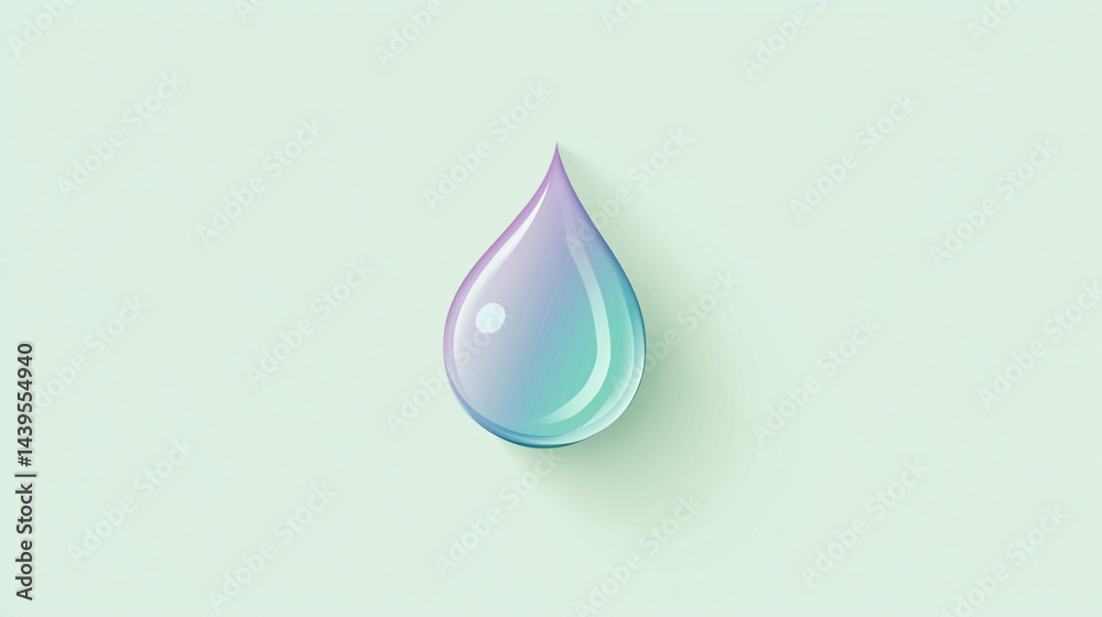 Pastel Gradient Water Drop Icon on a Light Green Background. A beautiful pastel gradient drop of water icon displayed on a soft green background, symbolizing freshness and purity. Pastel Gradient Water Drop Icon on a Light Green Background. A beautiful pastel gradient drop of water icon displayed on a soft green background, symbolizing freshness and purity.