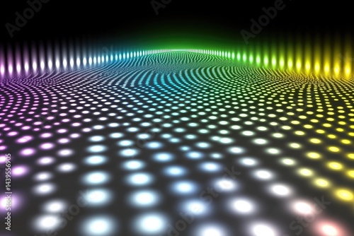 Abstract colorful light pattern