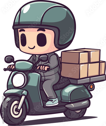 girl riding a scooter