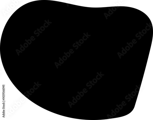 solid abstract cutout shape element