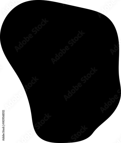 solid abstract cutout shape element
