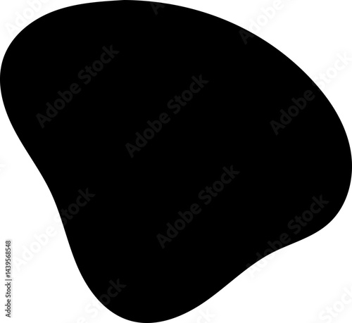 solid abstract cutout shape element