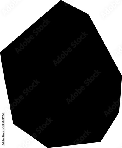solid abstract cutout shape element