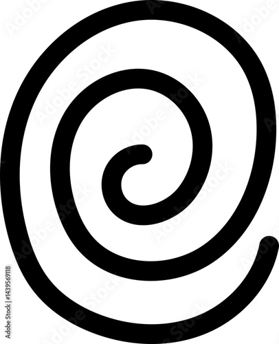 solid squiggle abstract line element