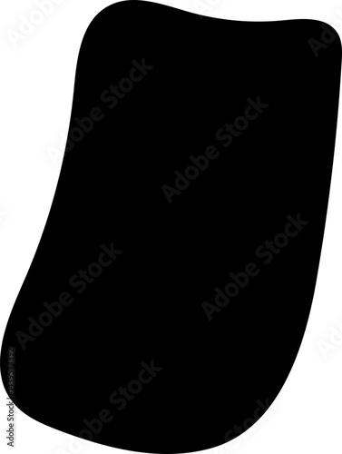 solid cutout abstract shape element