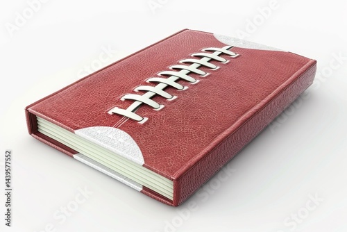 Winning Strategies Unveiled: Football Playbooks Exposed Isolated On White Background.