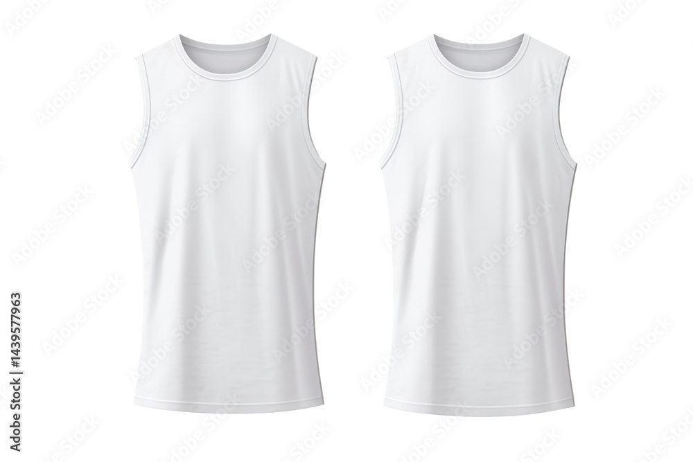 color undershirt isolated on white
