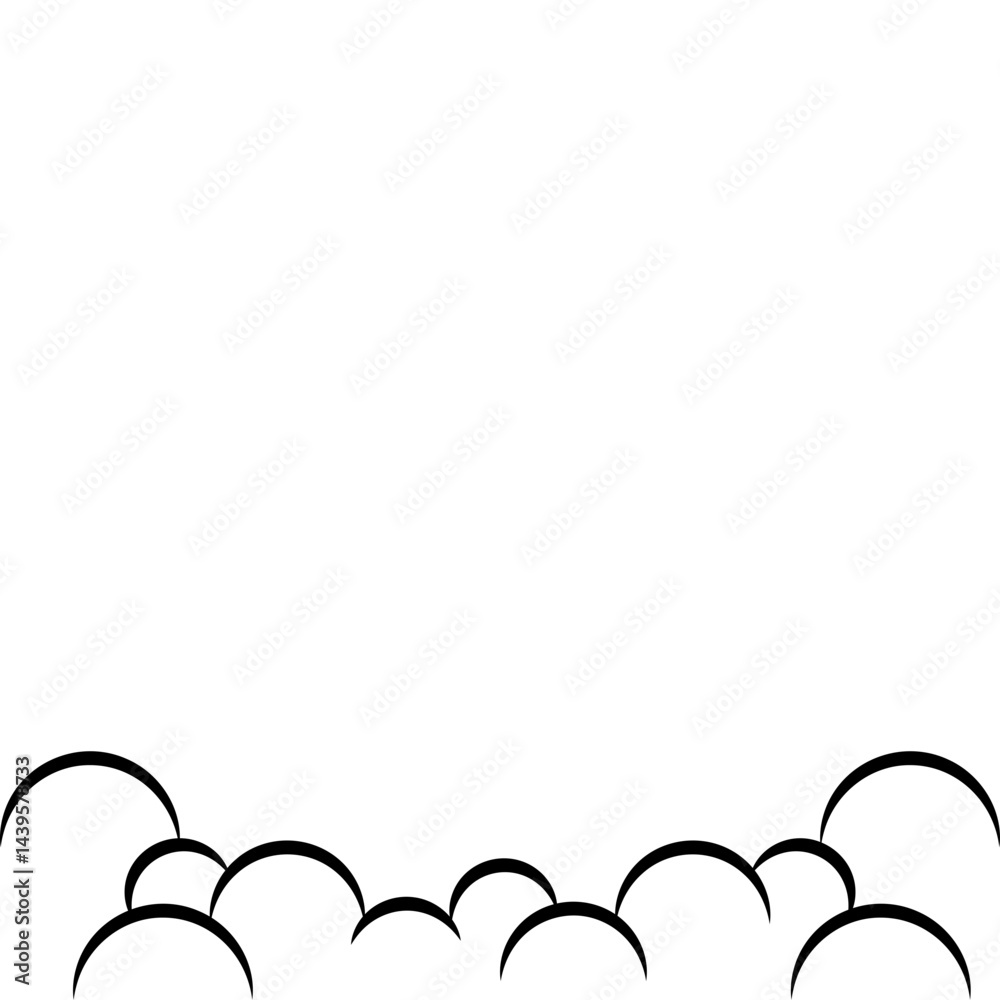 Fototapeta premium Comic Cloud Footer