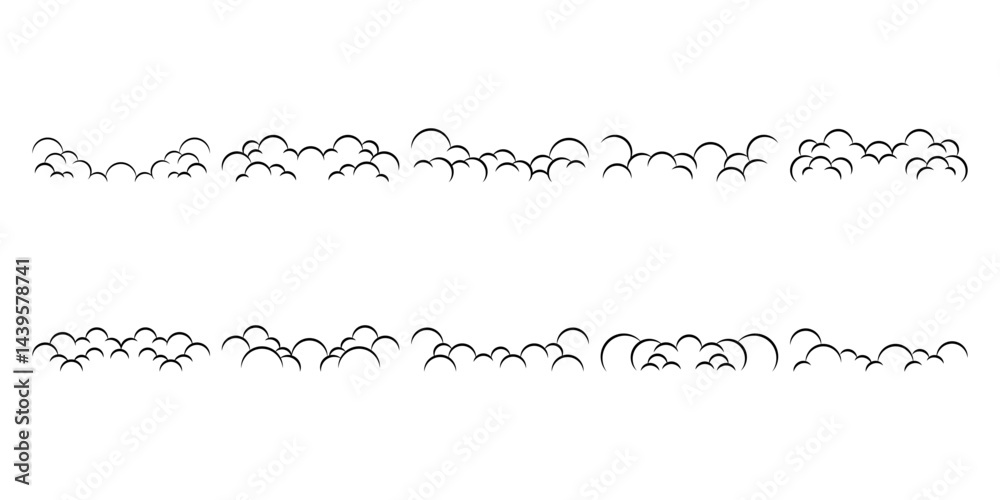 Fototapeta premium Comic Cloud Footer