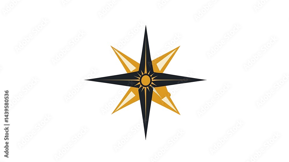 Elegant Star Compass Images Graphic Design Elegant Star Compass Images Graphic Design