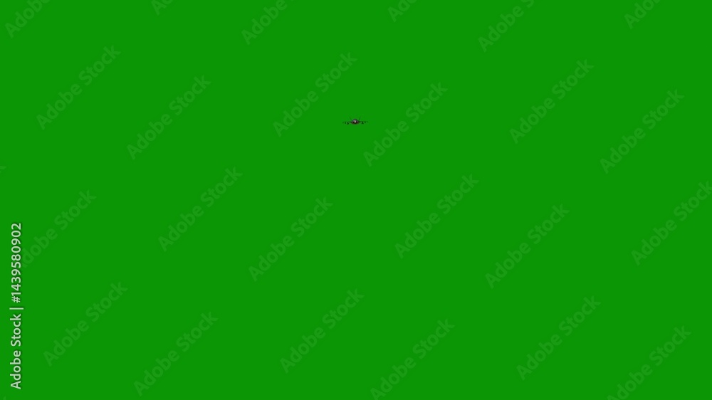A jet returns from war and the war zone green screen chorma key background A jet returns from war and the war zone green screen chorma key background