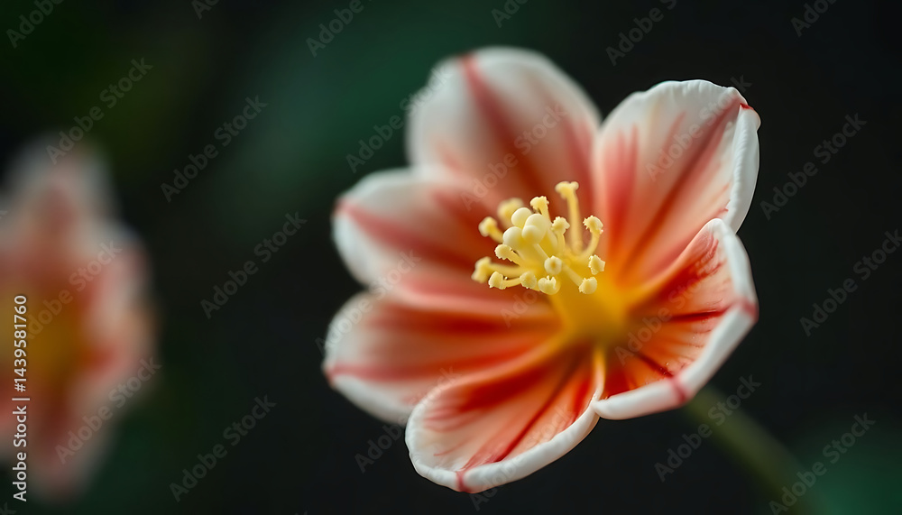 Fototapeta premium close up of a flower with a blurry background