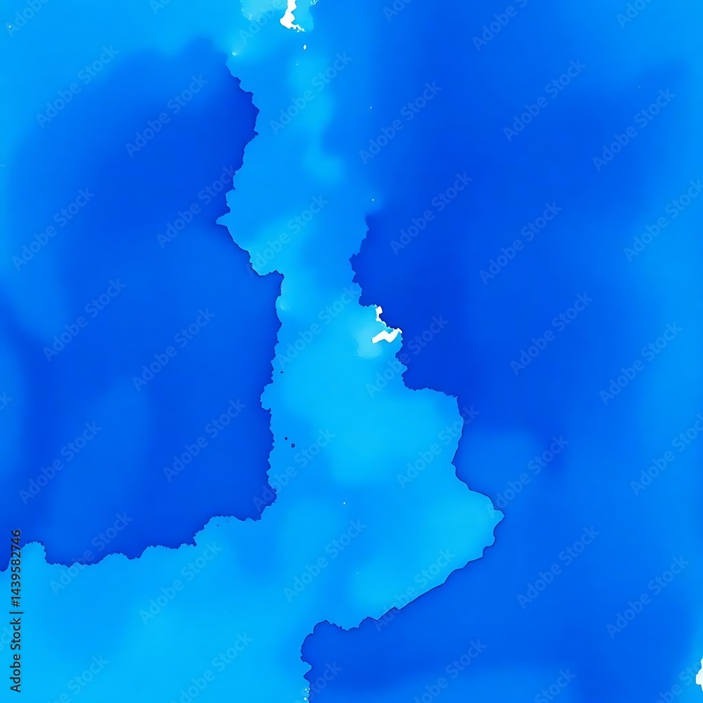 Obraz premium tropical blue watecolor background