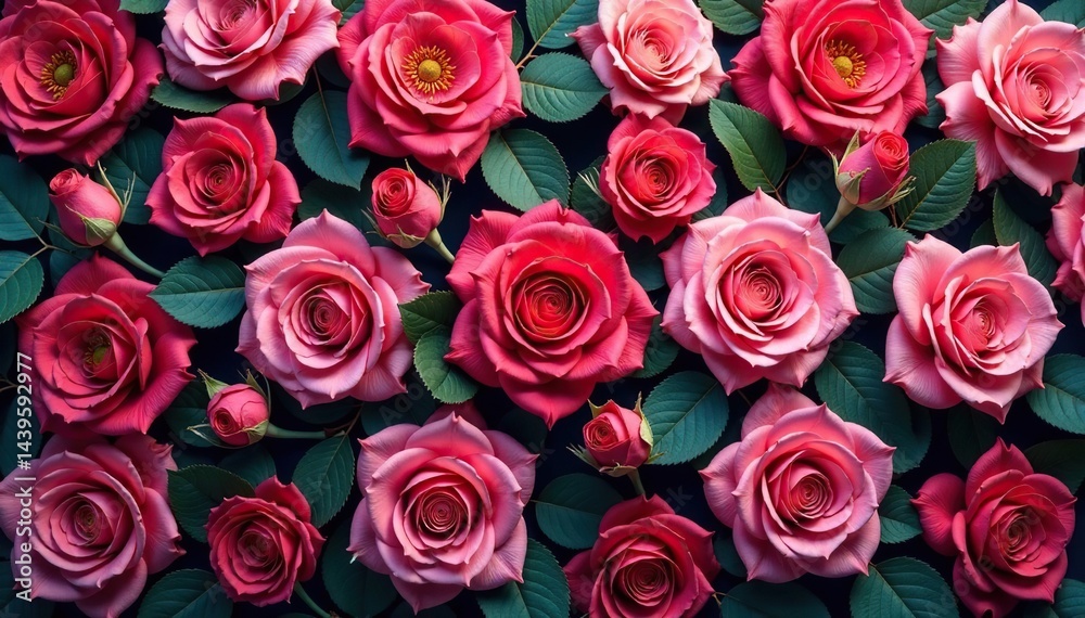Intricate blooming rose pattern, densely packed , repeat pattern, illustration, growth Intricate blooming rose pattern, densely packed , repeat pattern, illustration, growth