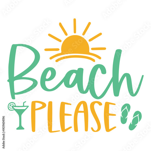 Beach please SVG Art & Illustration