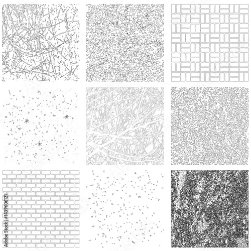 grass on ground vector, Broken tiles mosaic pattern. texture interior background line art. set of graphics elements drawing for architecture and landscape design. cad pattern