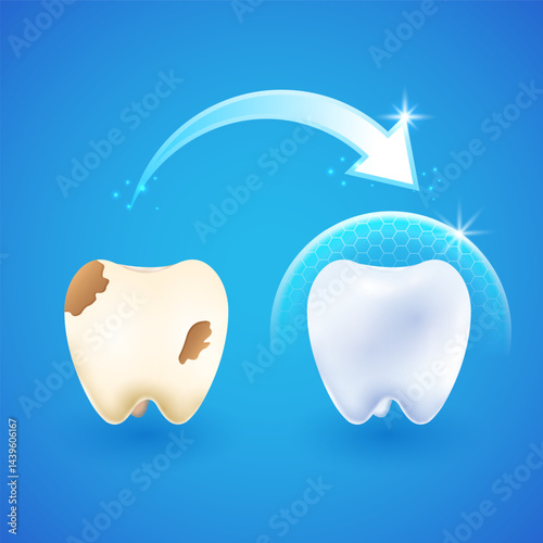 happy strong healthy teeth showing dental and oral hygine. Teeth Whitening Healthcare and Medical Concept