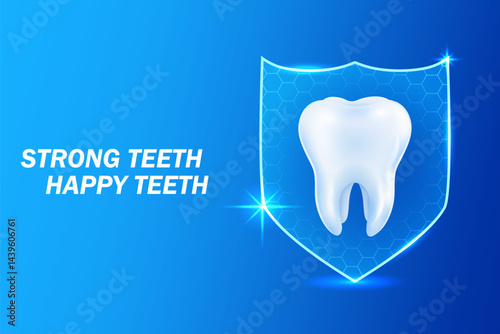 happy strong healthy teeth showing dental and oral hygine. Teeth Whitening Healthcare and Medical Concept