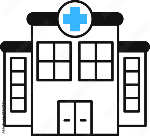 Hospital icon. Vector of Hospital 
