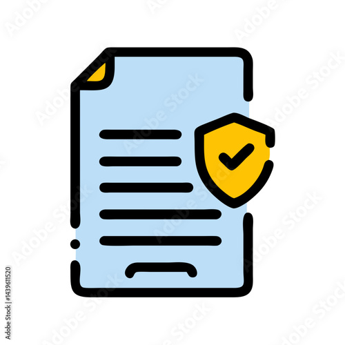 folder with document icon on white background