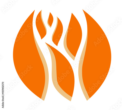 Abstract Fire Emblem - Modern Flame Design photo