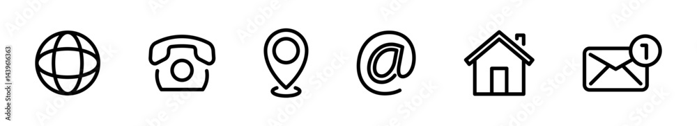 Web buttons collection. Contact icons set. Contact vector icons. Business communication symbols. EPS 10 Web buttons collection. Contact icons set. Contact vector icons. Business communication symbols. EPS 10