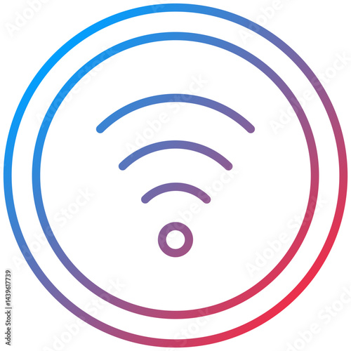 Wifi line icon style
