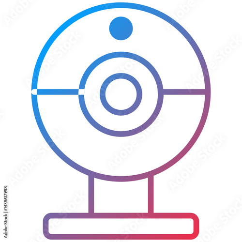 Webcam line icon style