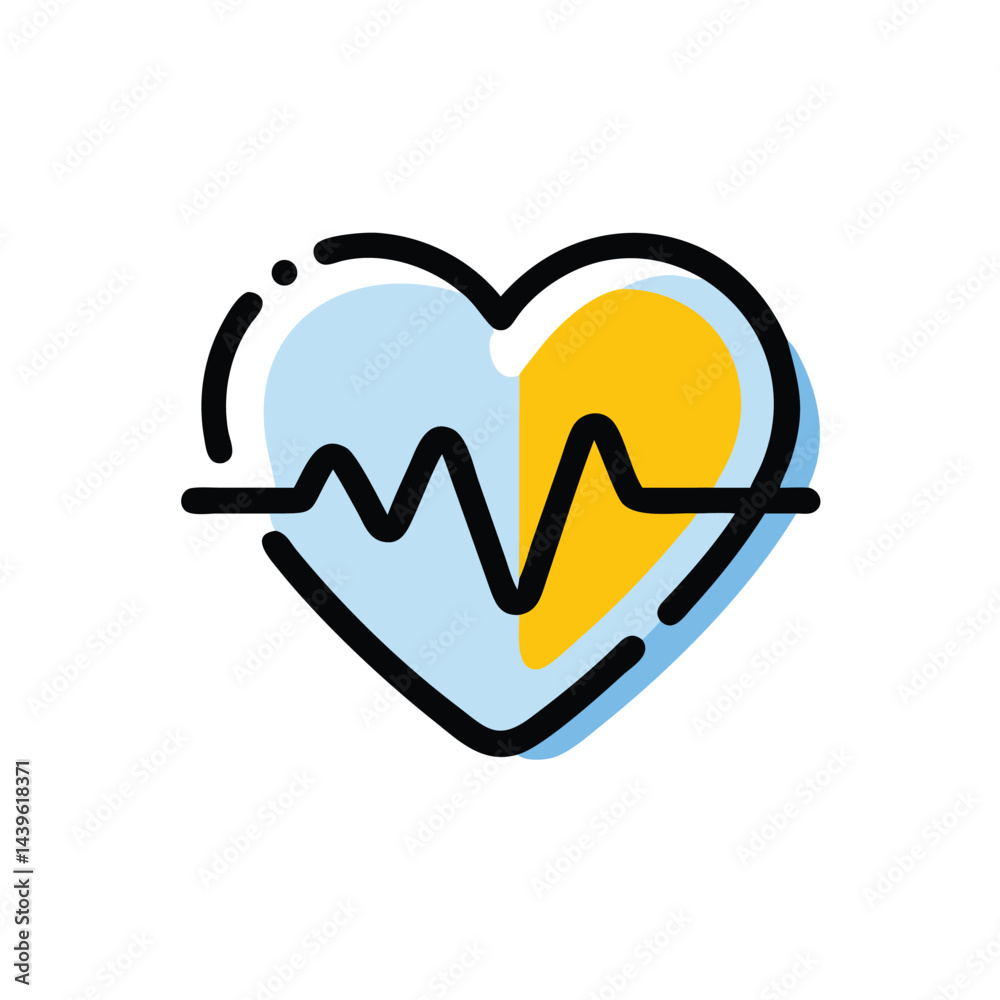 heartbeat ekg on white background for web and graphic design heartbeat ekg on white background for web and graphic design