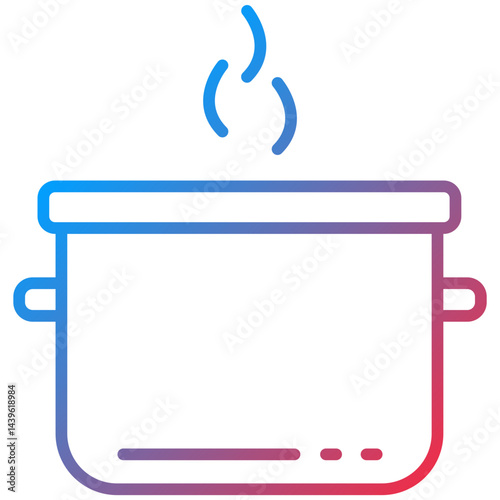 Pot line icon style