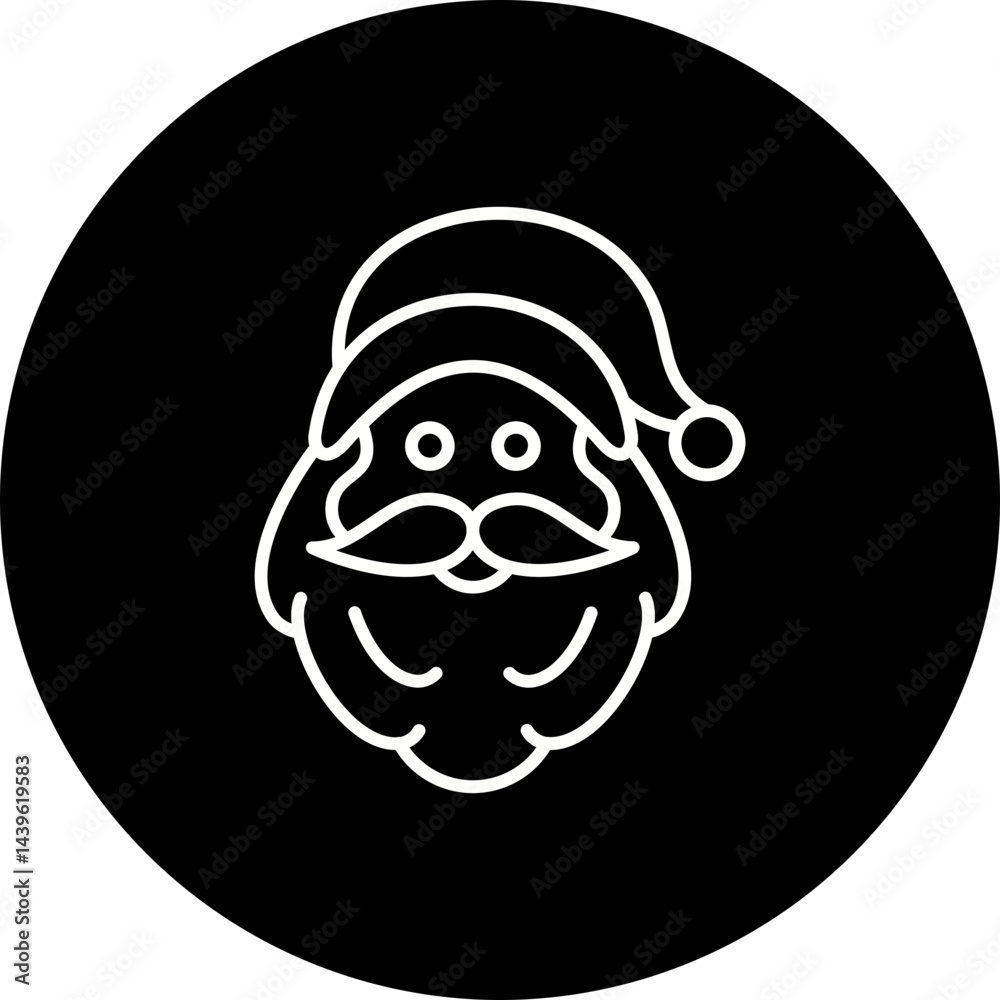 Fototapeta premium Santa claus Icon
