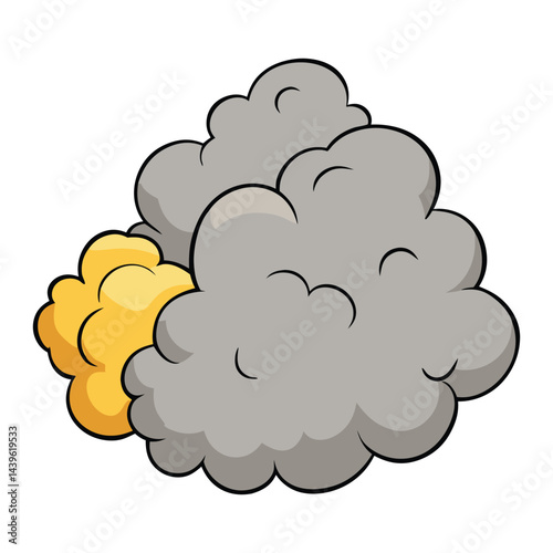 Thick, choking smoke billows from the battlefield, veiling the chaos in a grim haze, as fire and gunpowder blend into a suffocating, ghostly shroud.