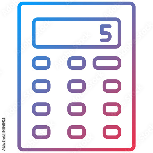 Bank line icon style