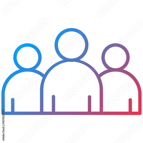 Team Line Icon Style